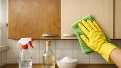 Jak rychle odstranit mastnotu z kuchyňských skříněk bez drahé chemie