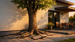 Strom u domu: jak daleko sázet, aby kořeny nezvedaly dlažbu